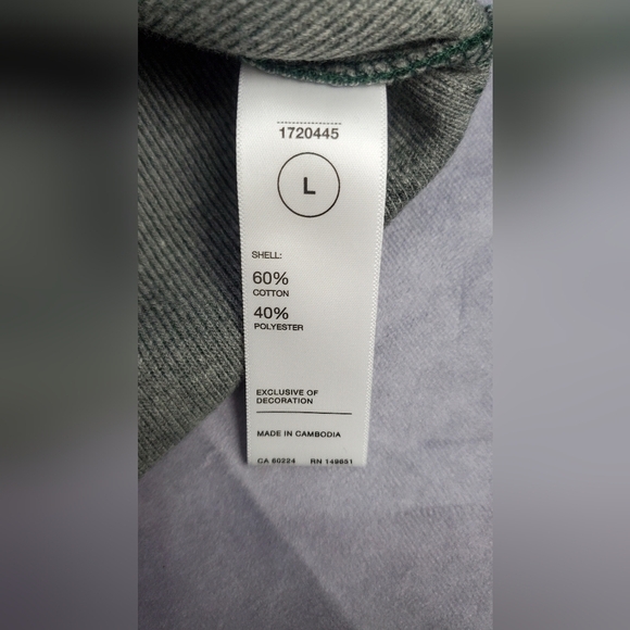 Men’s Legendary Green Long Sleeve Top Warm t-shirt Size L - Picture 7 of 10